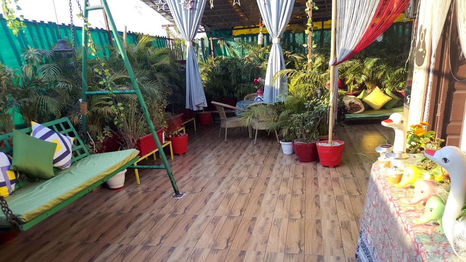 view of terrace from the bedroom 