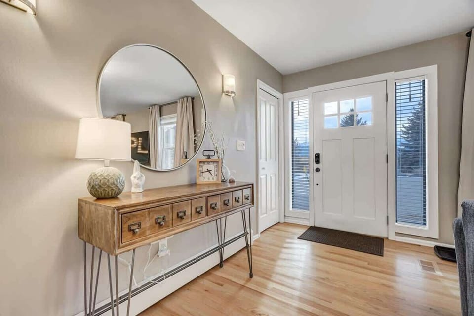 Just right when you enter the front door, you will be welcomed by beautifully designed interior.