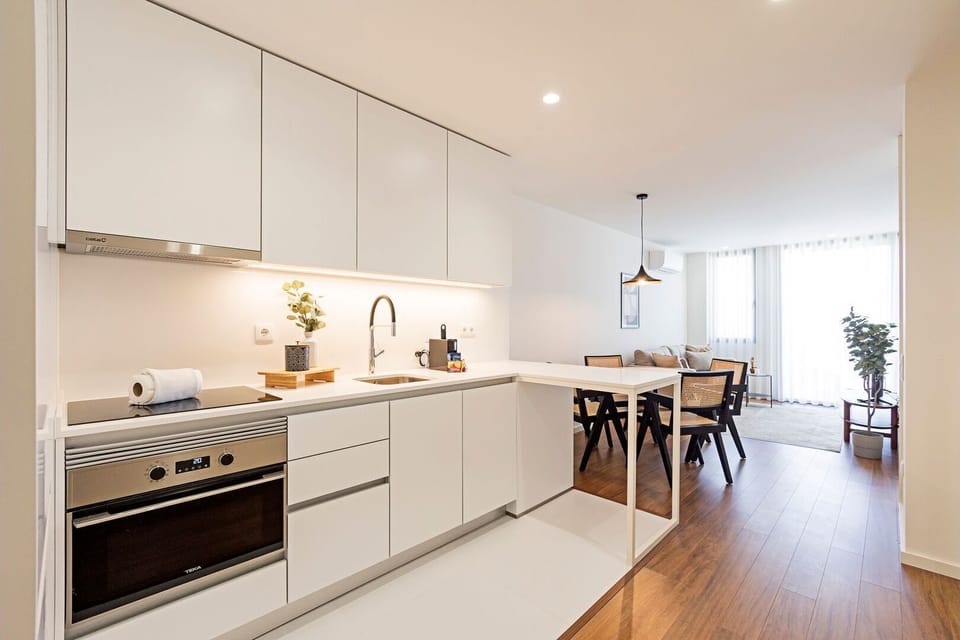 Our wonderful kitchenette counts with all the amenities you might need during your stay #bright #modern