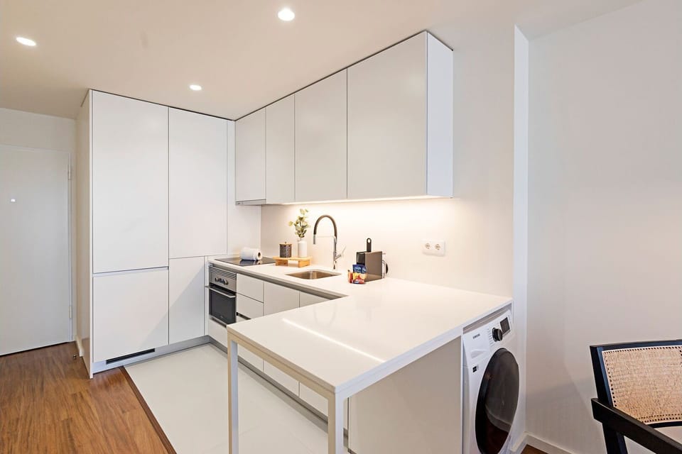 Our apartment counts with a washing machine as well, perfect for long stays! #modern #comfort