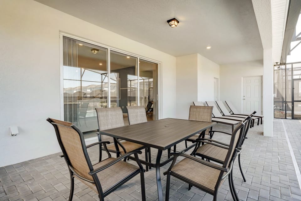 Relax and dine on this spacious private patio, perfect for enjoying sunny days and starry nights.