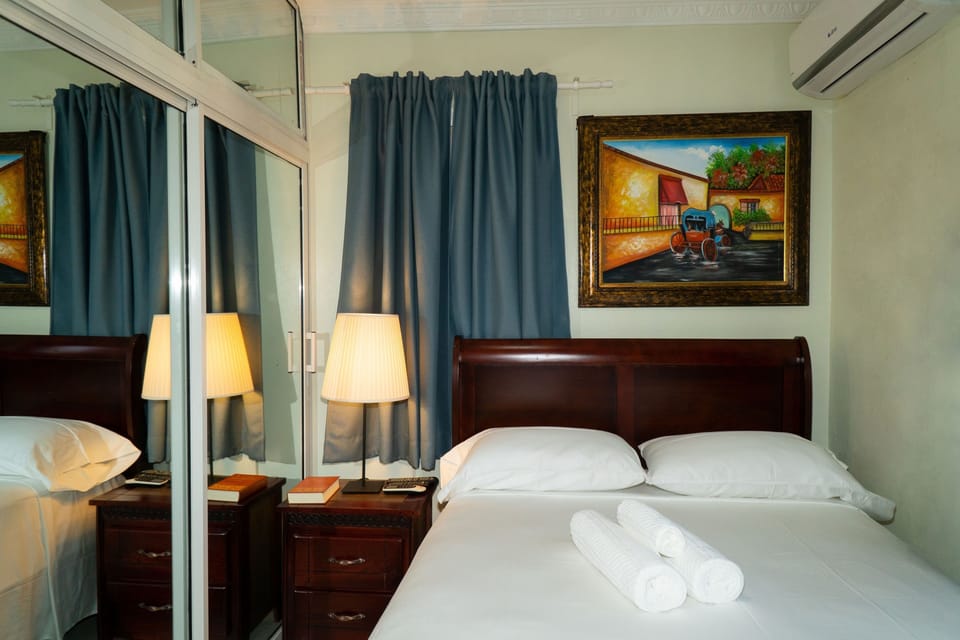 Lamp, Bed, Furniture, Indoors, Painting