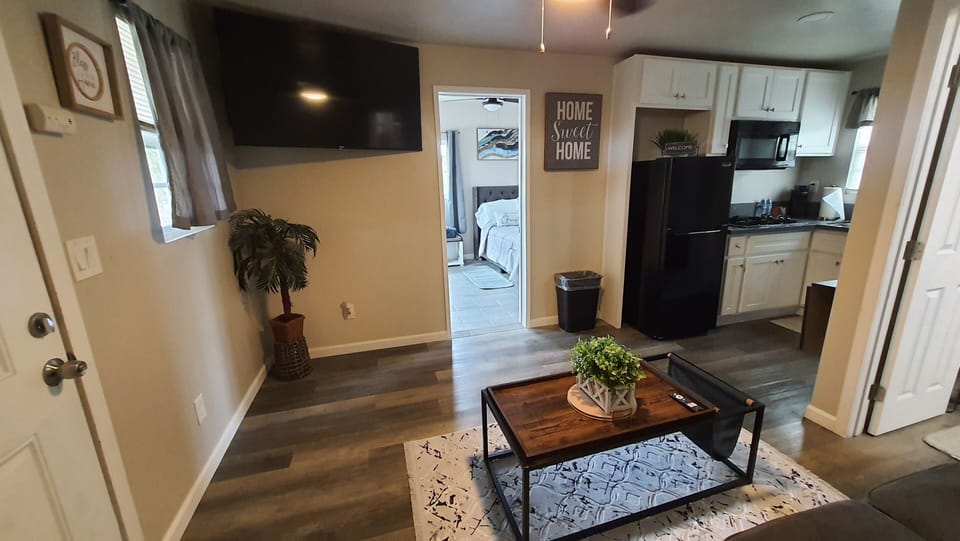 Two 55" smart TV's. the other is in the bedroom.