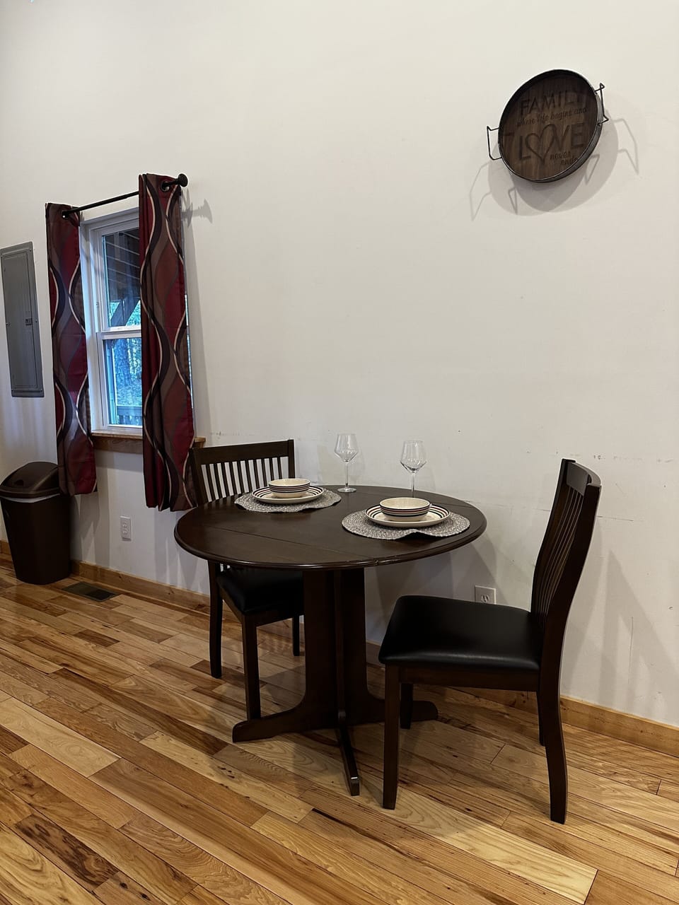 Dining area for two