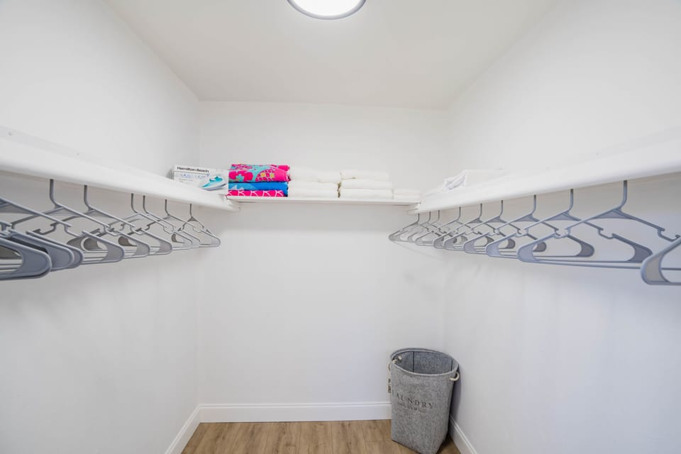 Spacious Walk-in closet.