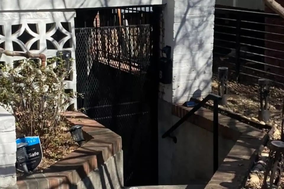 Rental Unit is the bottom floor, accessible through this gate.