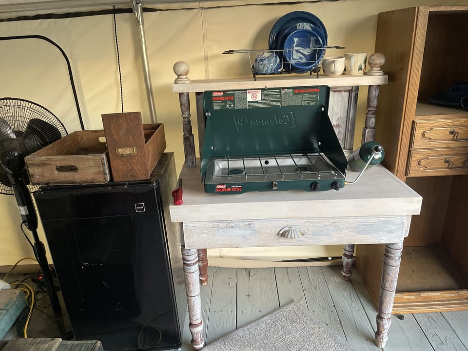 Propane two burner cooking