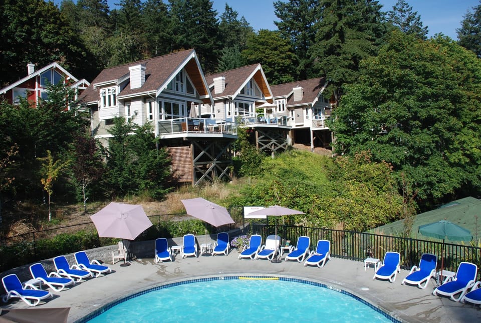 A heated pool