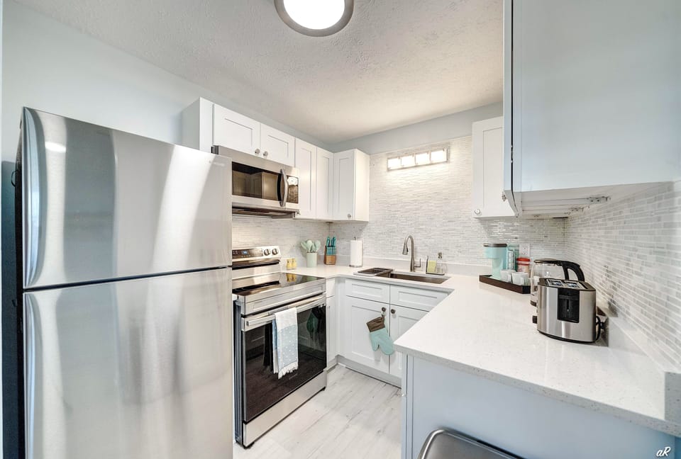 Fully Stocked Kitchen with Keurig Coffee Maker