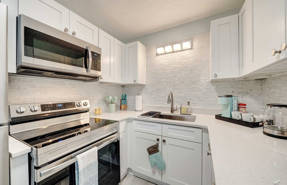 Fully Stocked Kitchen with Keurig Coffee Maker