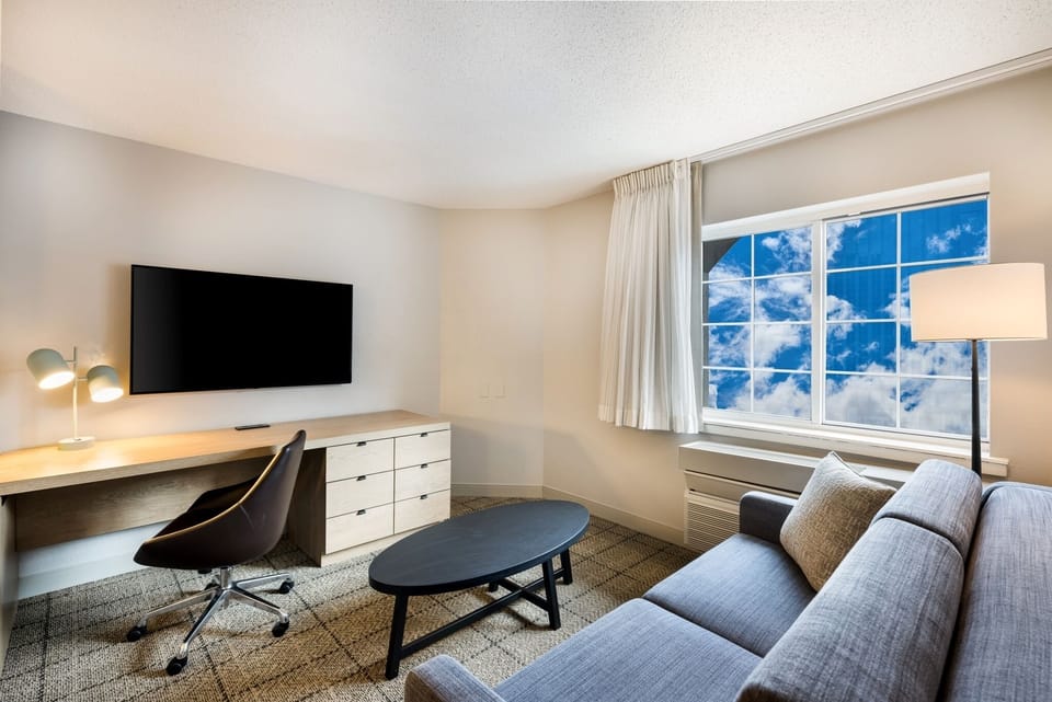 Work with daylight, then kick back with a movie.