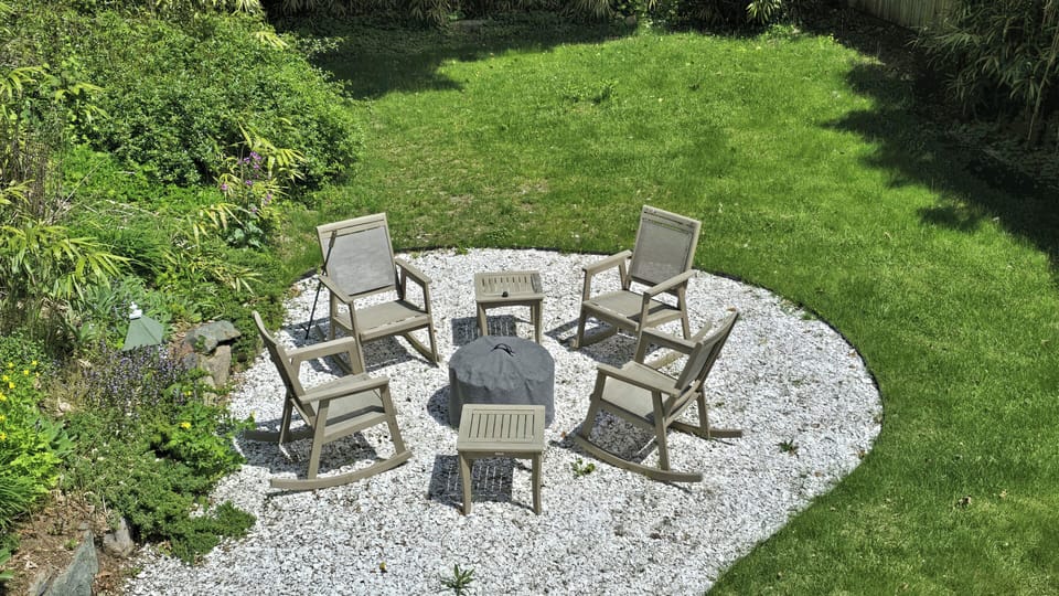 Enjoy smores and ghost stories around the firepit