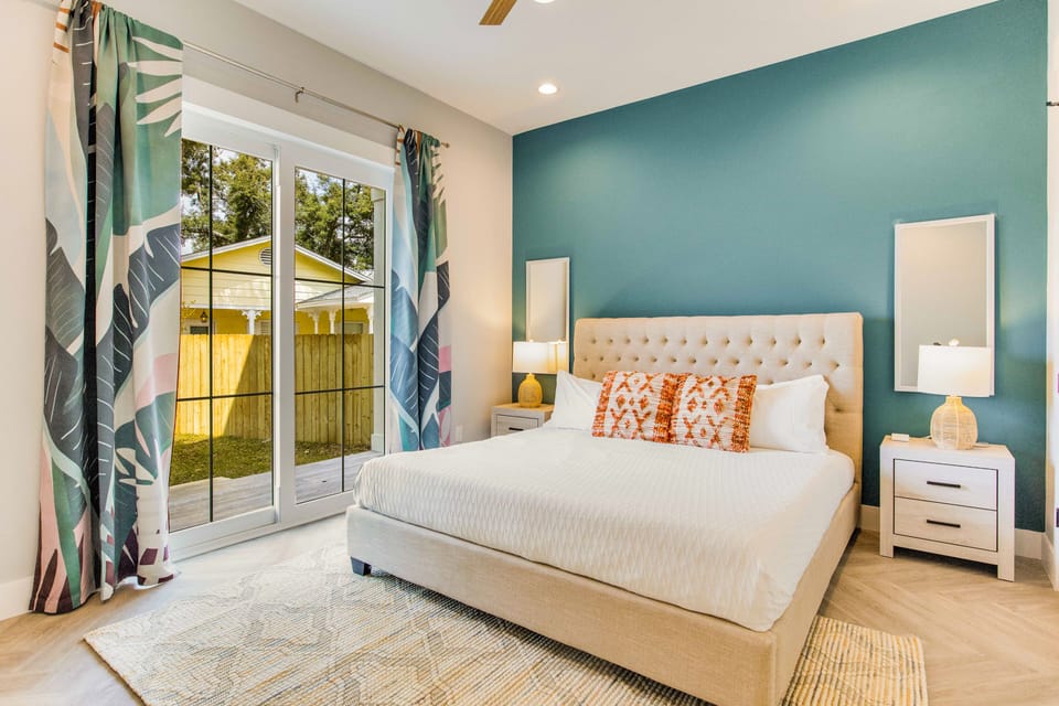 Luxurious king-sized bed to ensure a restful stay.