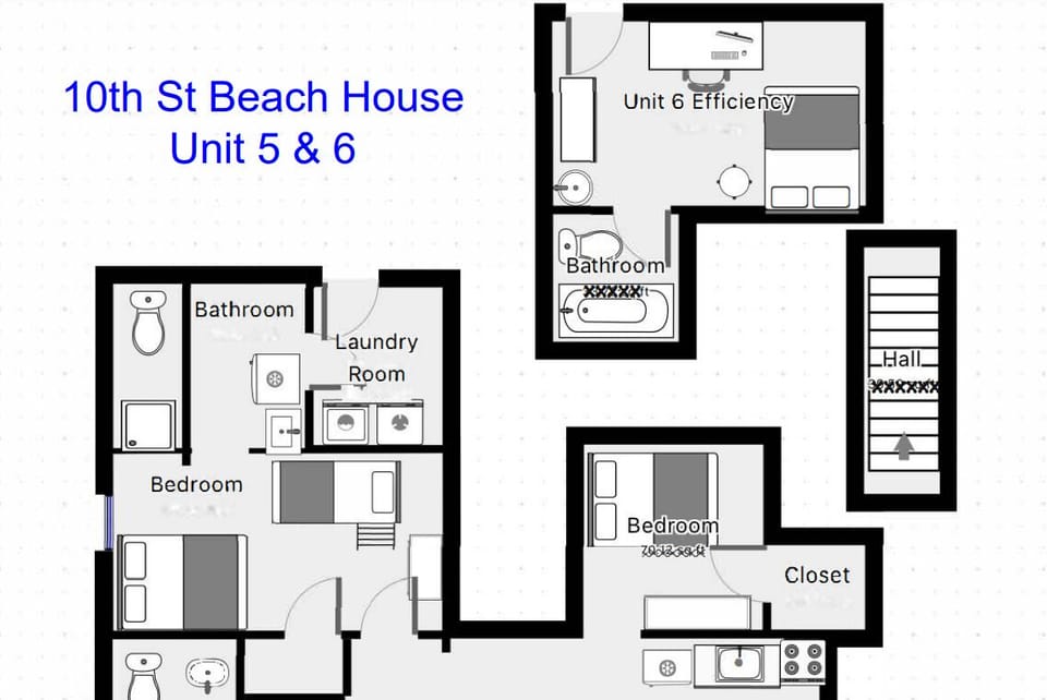 Layout of Condos 5 and 6
