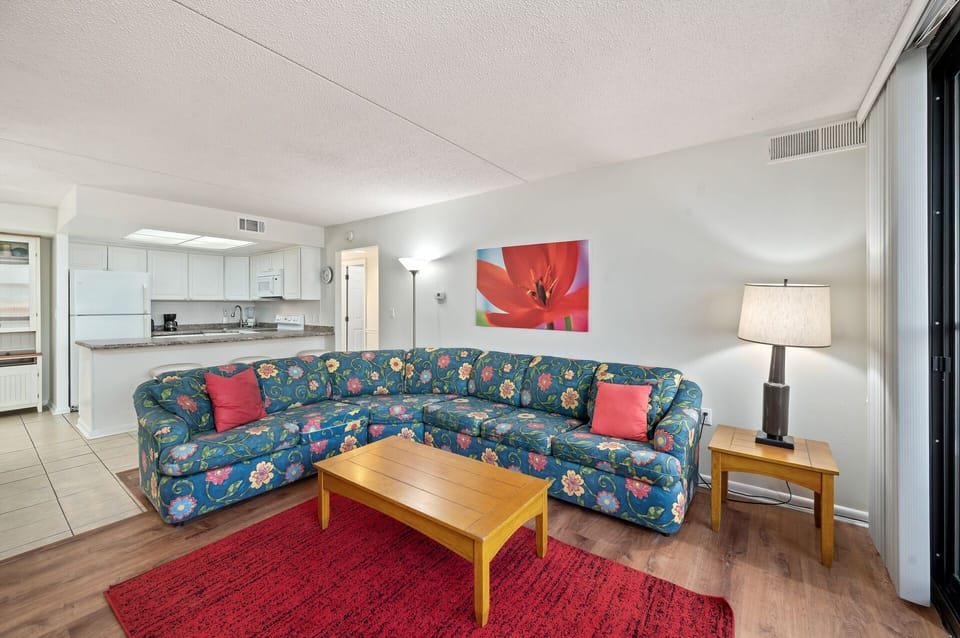 You may never want to leave the Warm & Inviting Living Area!