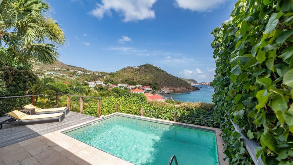 Pool & Terrace: Nice pool, terrace with deck chairs and loungers. Beautiful views over the bay.&nbsp