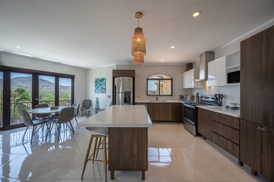 Fully stocked kitchen with all the appliances you’ll need to cook a gourmet meal