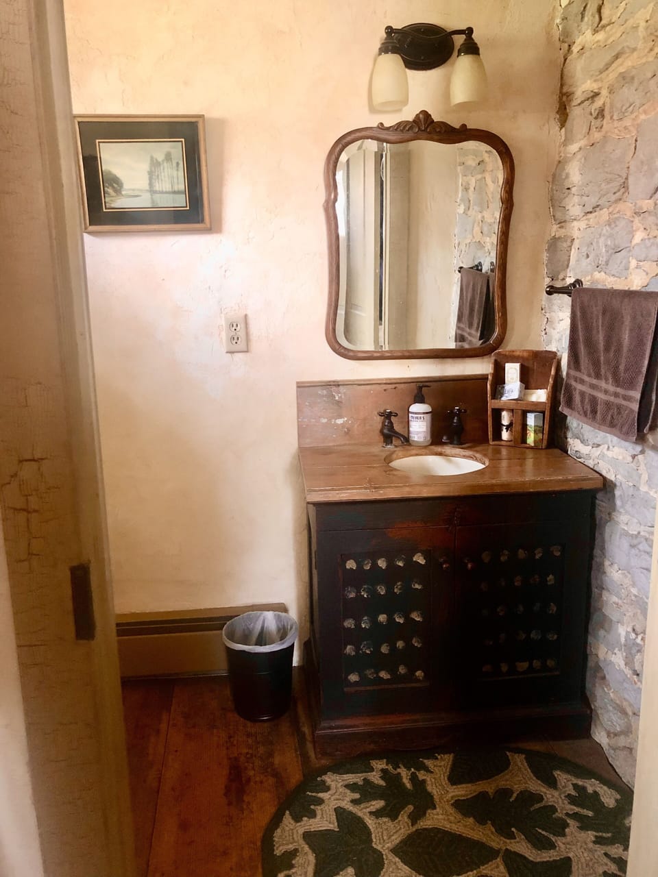 First floor powder room.
