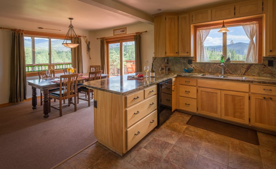 Kitchen and dining area