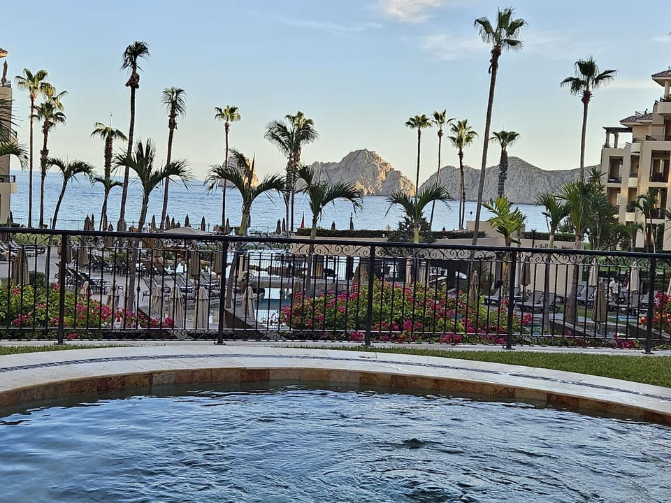 View from hot tub