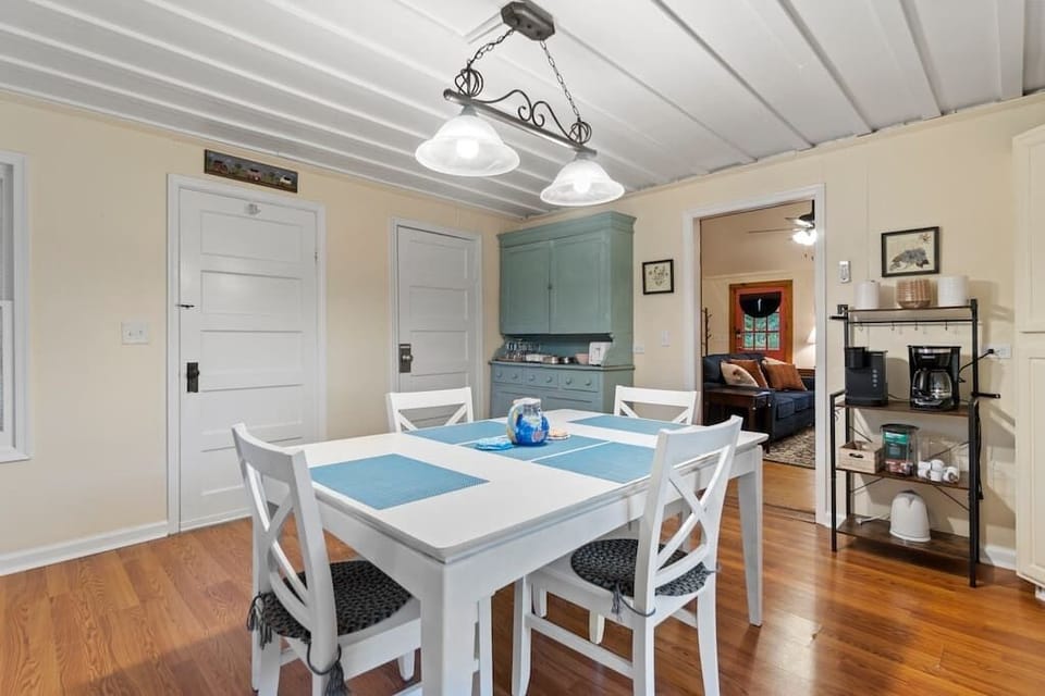 Large dining space perfect for a family meal around the table