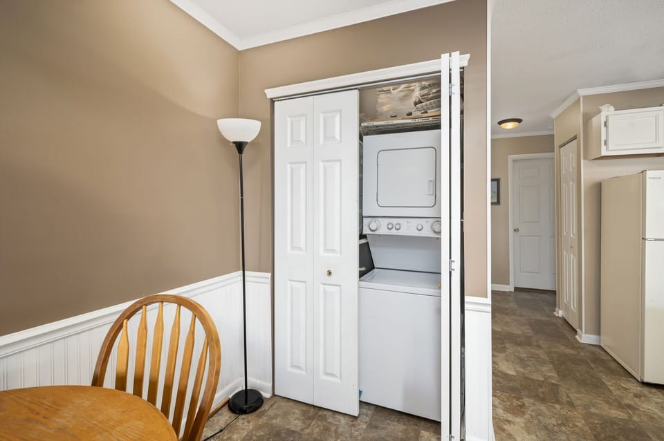 Stacked Washer and Dryer available for your convenience!
