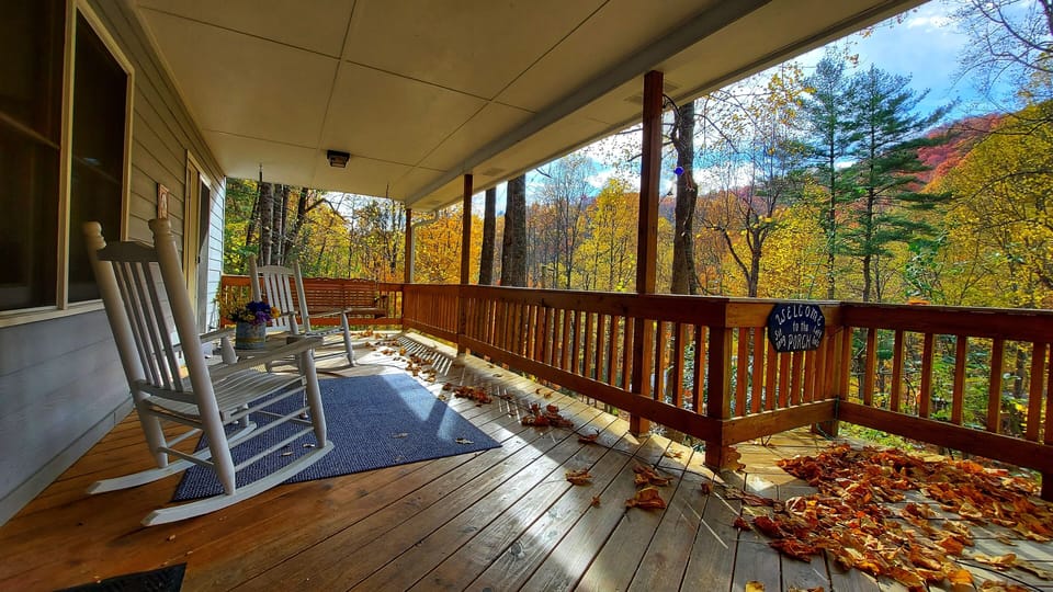 Fall view from the Porch. 