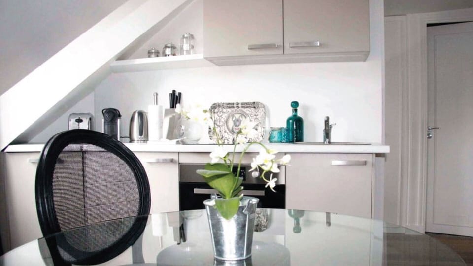The kitchen is fully equipped and ready to cook up a storm.