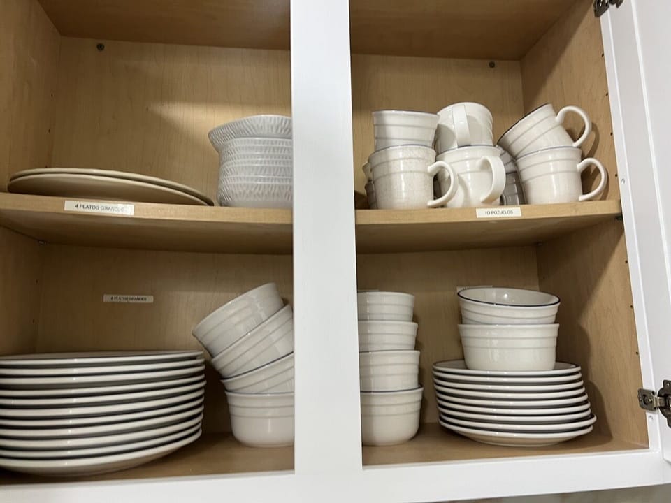 Dishes in the kitchen