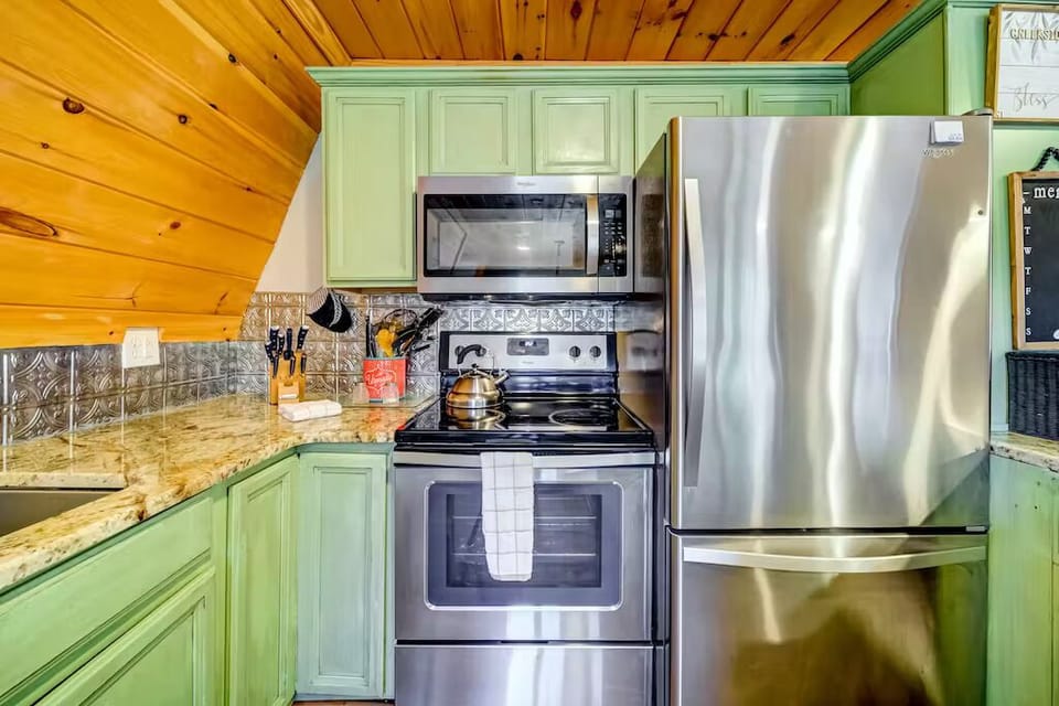 kitchen in barn