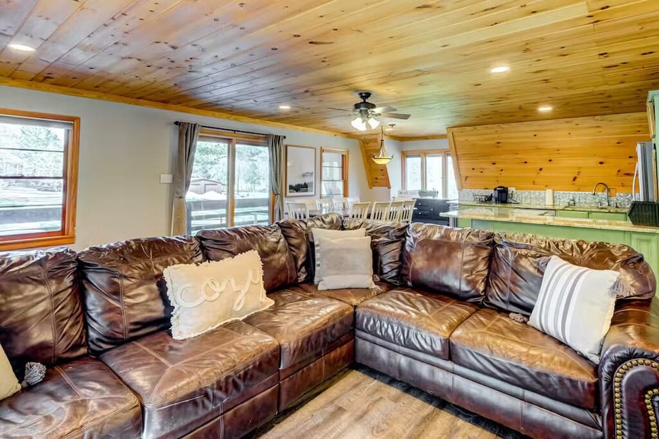 snuggle couch in barn