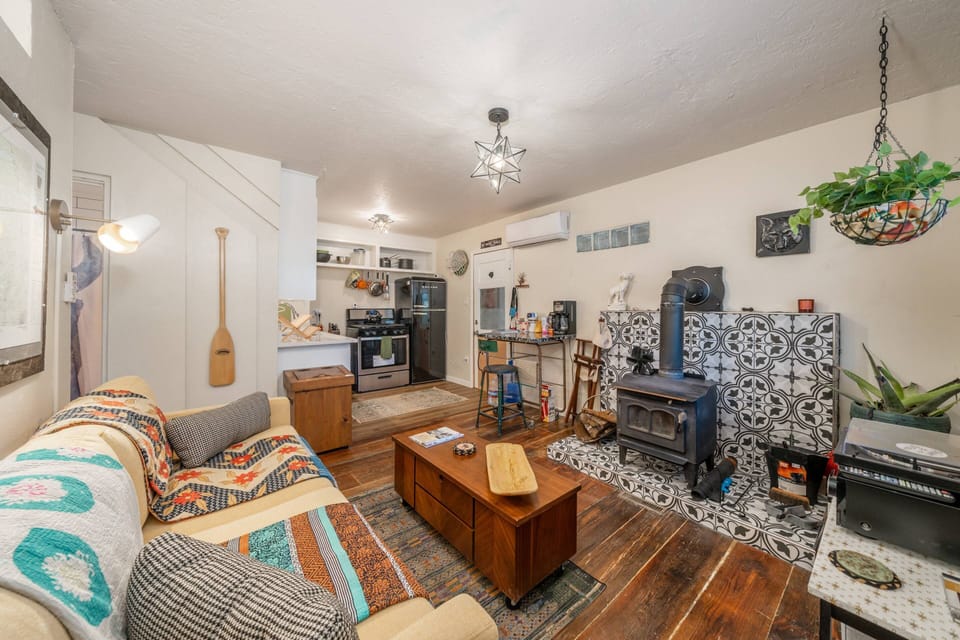 Main Room as you walk through the front door from the street | Goat Rock Cabin