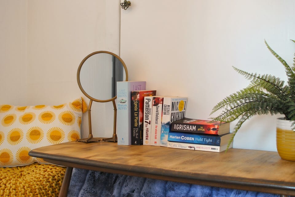 A range of books and games will keep all ages amused