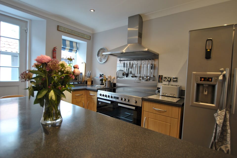 Cooking for a large group is easy in such a well-equipped kitchen