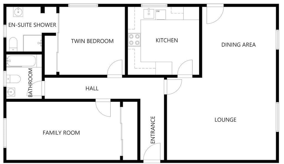 Floor layout of the property