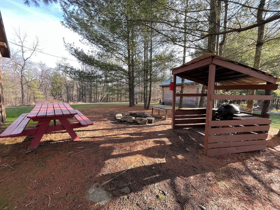 Private firepit and charcoal grill