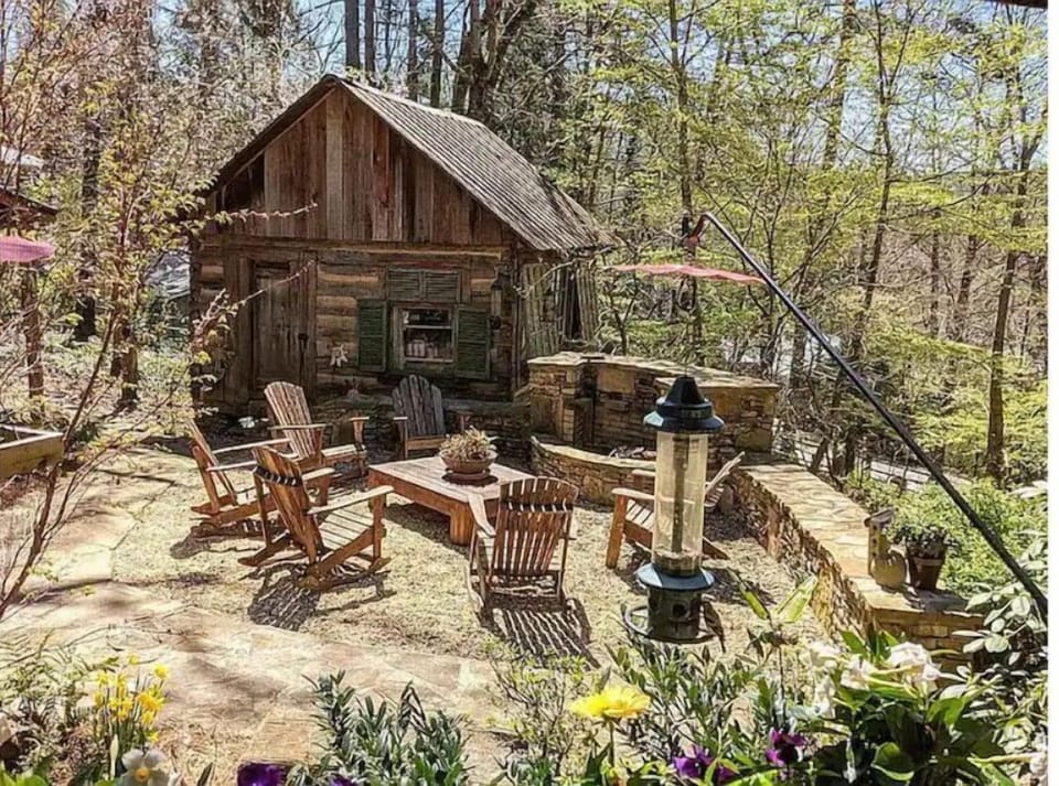 Firepit patio for smores and year round enjoyment