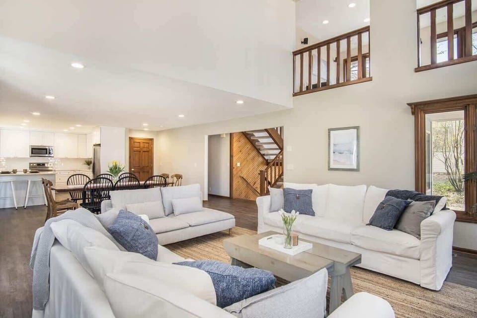 Living room is connected to kitchen 