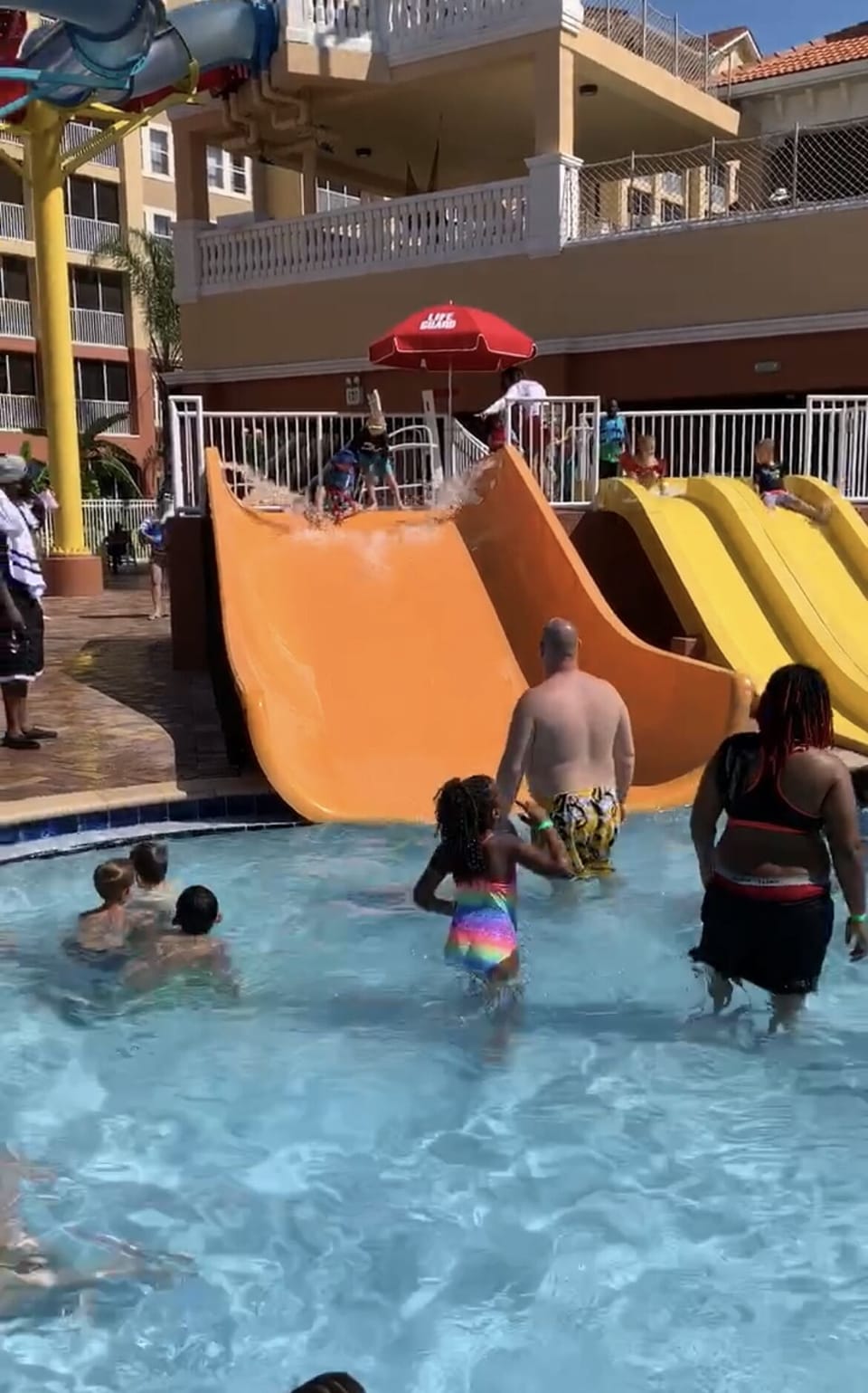 Water slides at Shipwreck Island Water Park