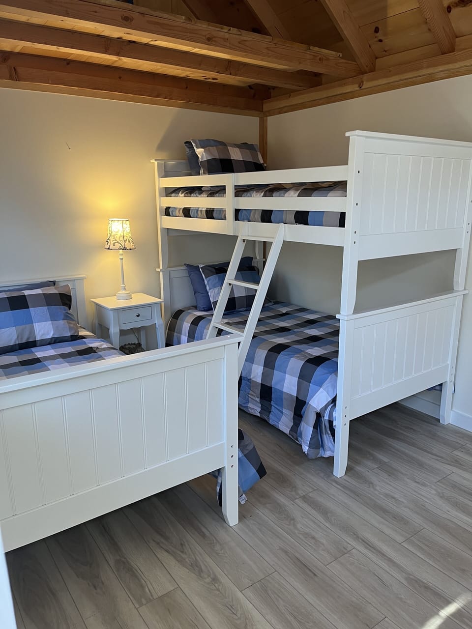 Inside detached bunk house 