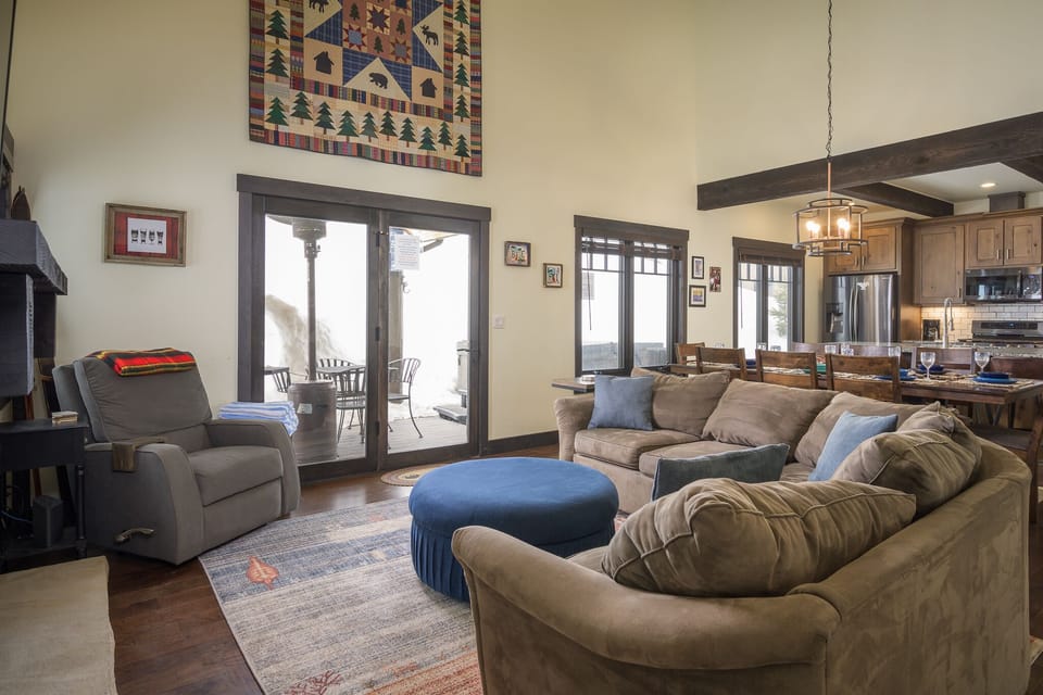 Large Seating Area and Patio Access