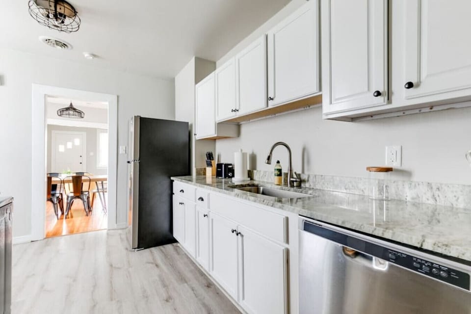 Fully stocked kitchen with everything you need — microwave, stove, dishwasher, fridge, Keurig, toaster, and plenty of cabinet space. Cook, sip, and savor with ease!-Fully stocked kitchen with everything you need