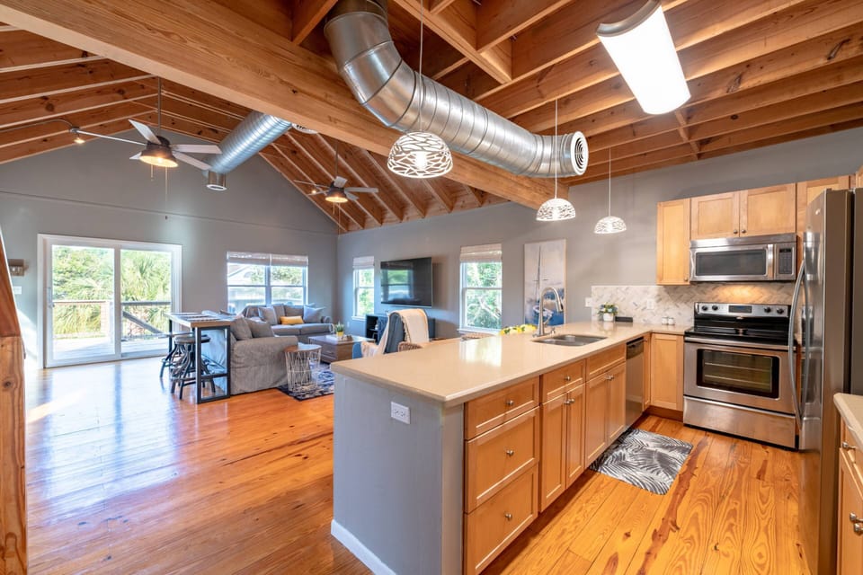 Fully stocked kitchen