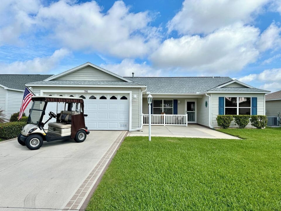 Front View with Golf Cart