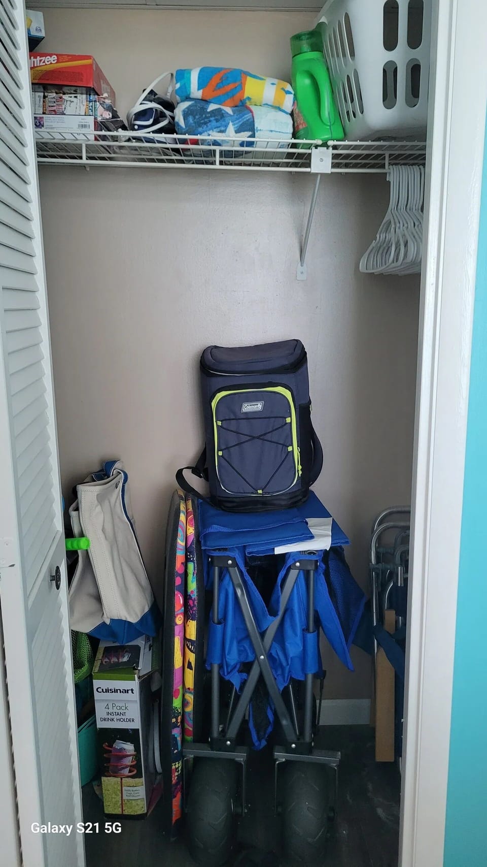 Wagon, cooler boogie boards, beach towels, beach toys