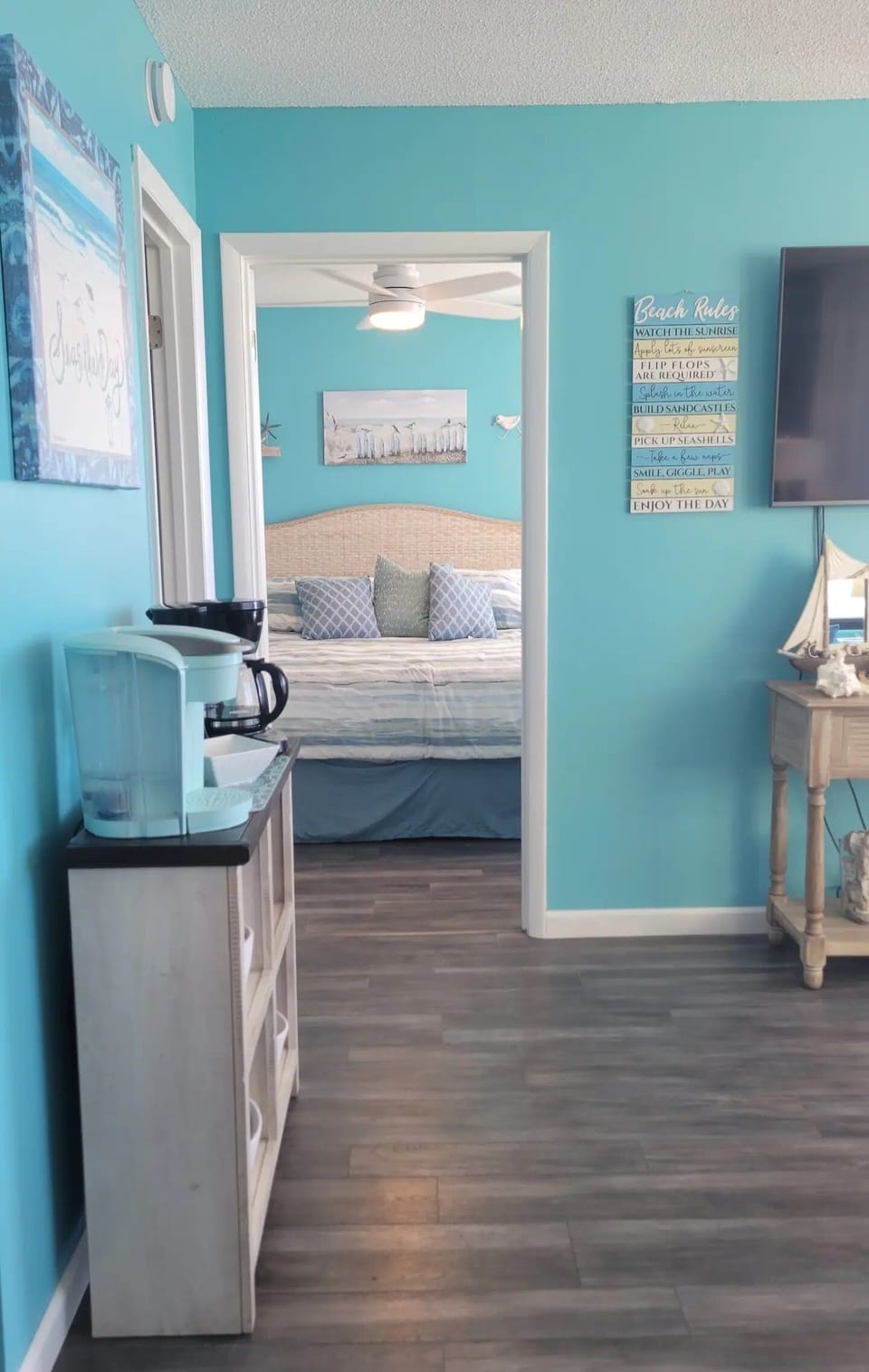 View left from front door to bedroom!