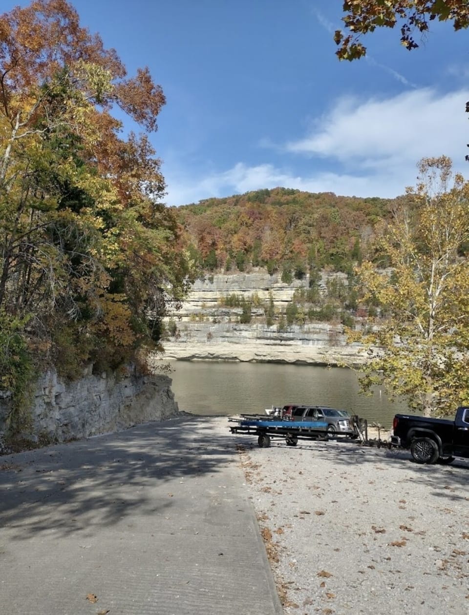 Echo Point Boat Ramp, one mile from house. Walk or drive down. 
