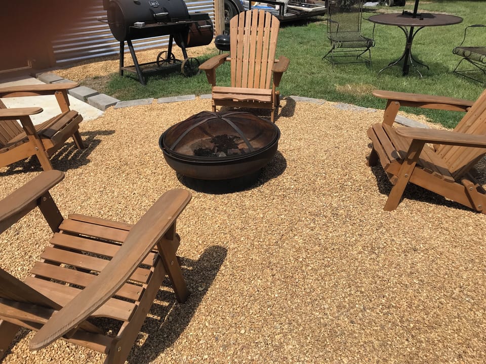 Fire 🔥pit must bring your own small wood .