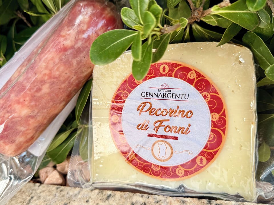 Real Gennargentu Sardinian Cheese & Sausage - Your welcomes gift for renting via NR12 & Rental12