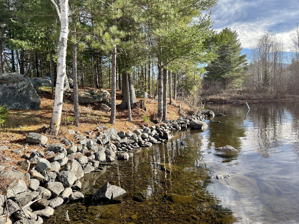 Beaver Creek coming into Beaver Cove: great spot to fish.